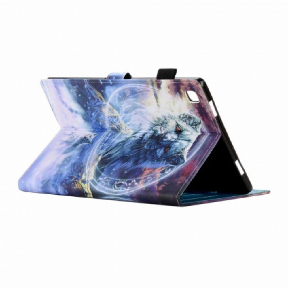 Flip Case voor Samsung Galaxy Tab A7 Wolf