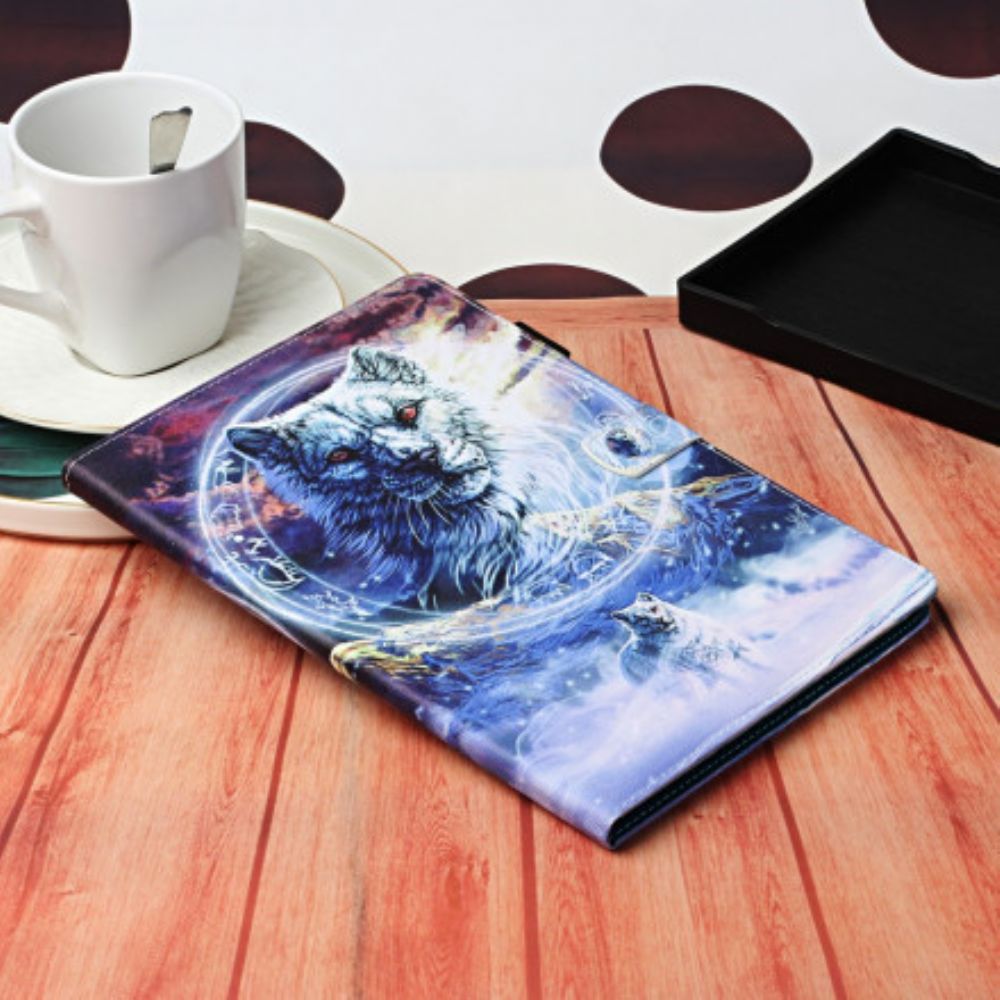 Flip Case voor Samsung Galaxy Tab A7 Wolf