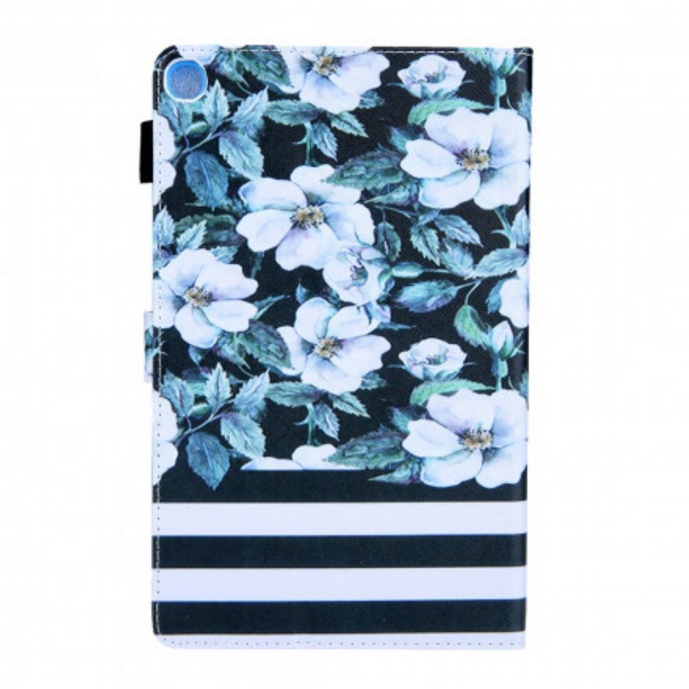 Folio-hoesje voor Samsung Galaxy Tab A7 (2020 Ontwerp Bloemen