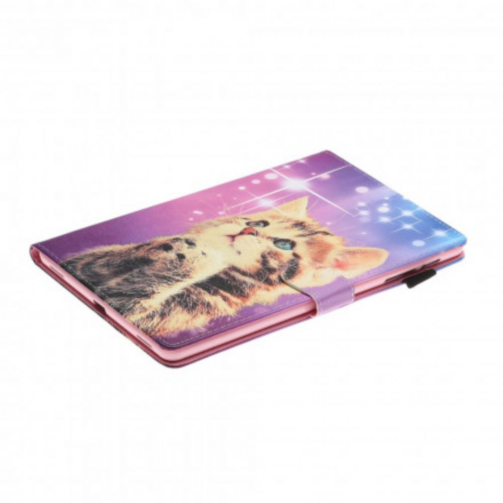 Folio-hoesje voor Samsung Galaxy Tab A7 Aandacht Katje