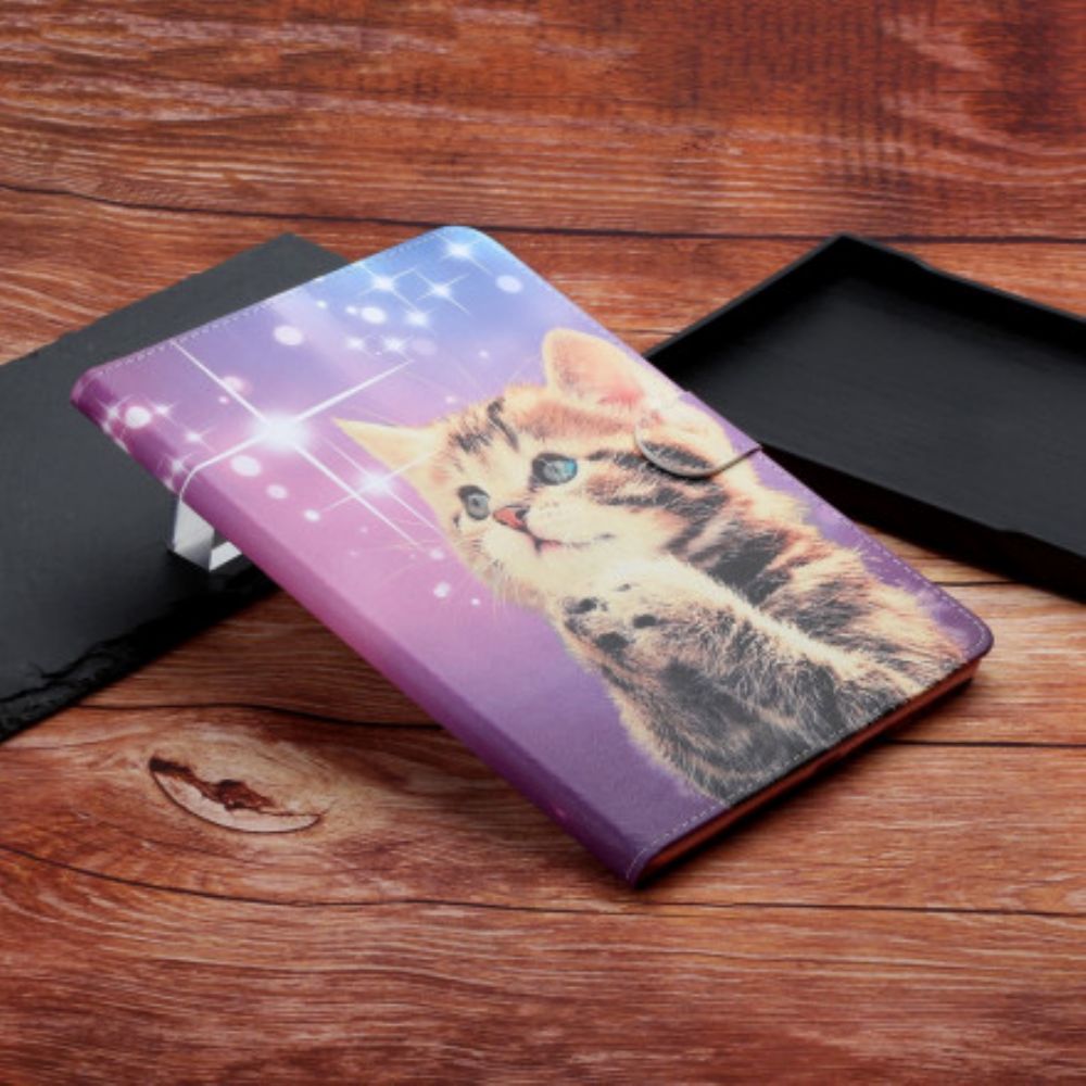 Folio-hoesje voor Samsung Galaxy Tab A7 Aandacht Katje