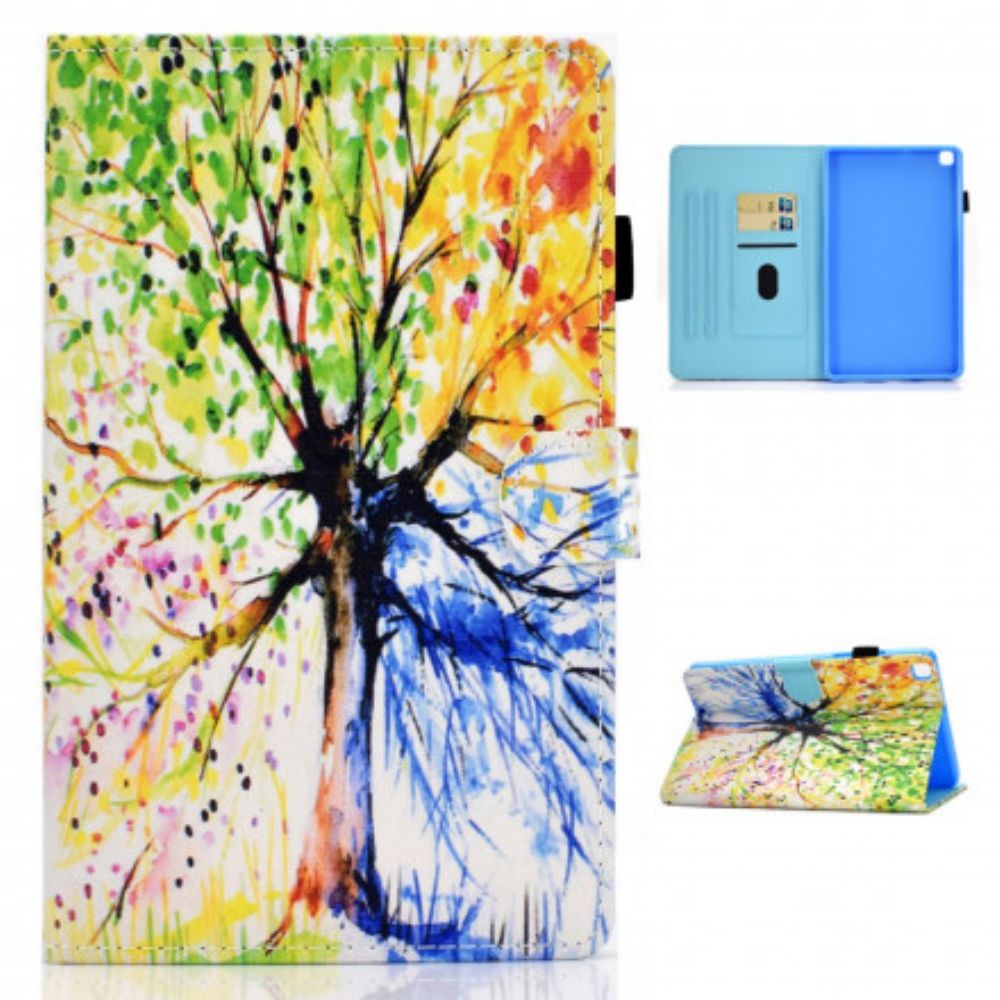 Folio-hoesje voor Samsung Galaxy Tab A7 Aquarel Boom