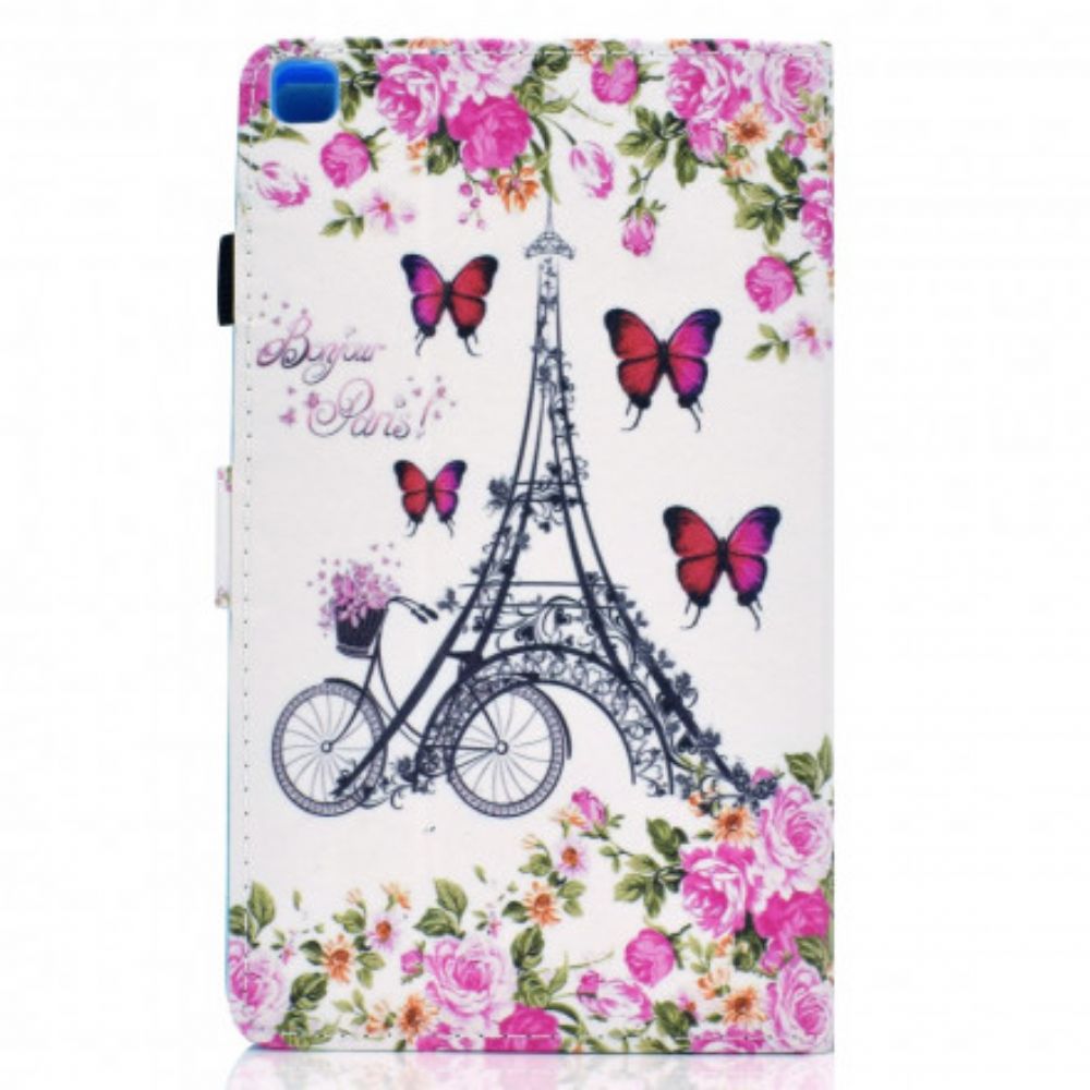 Folio-hoesje voor Samsung Galaxy Tab A7 Eiffeltoren Fiets