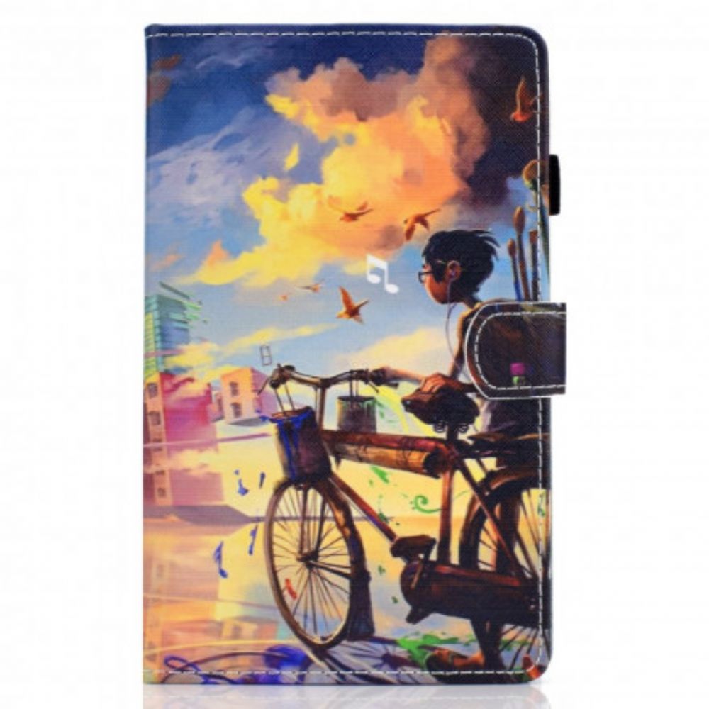 Folio-hoesje voor Samsung Galaxy Tab A7 Fietskunst