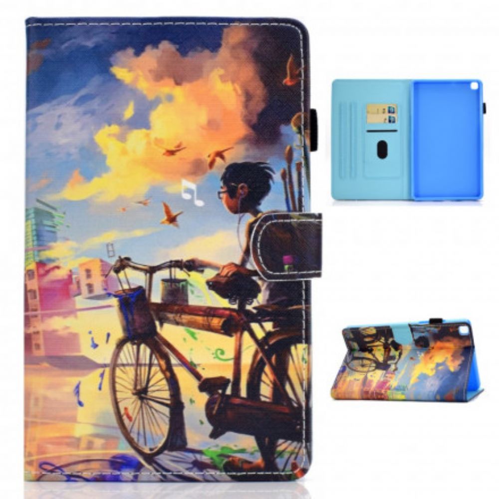 Folio-hoesje voor Samsung Galaxy Tab A7 Fietskunst