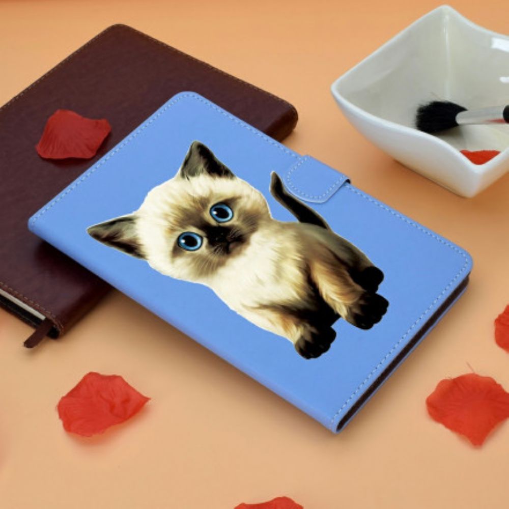 Folio-hoesje voor Samsung Galaxy Tab A7 Leuk Katje