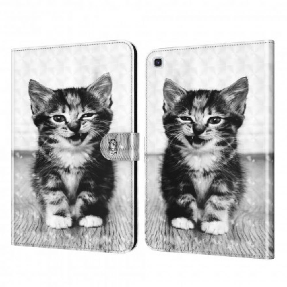 Folio-hoesje voor Samsung Galaxy Tab A7 Lichtvlek Kitten