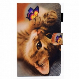 Folio-hoesje voor Samsung Galaxy Tab A7 Mijn Kitten En Vlinder