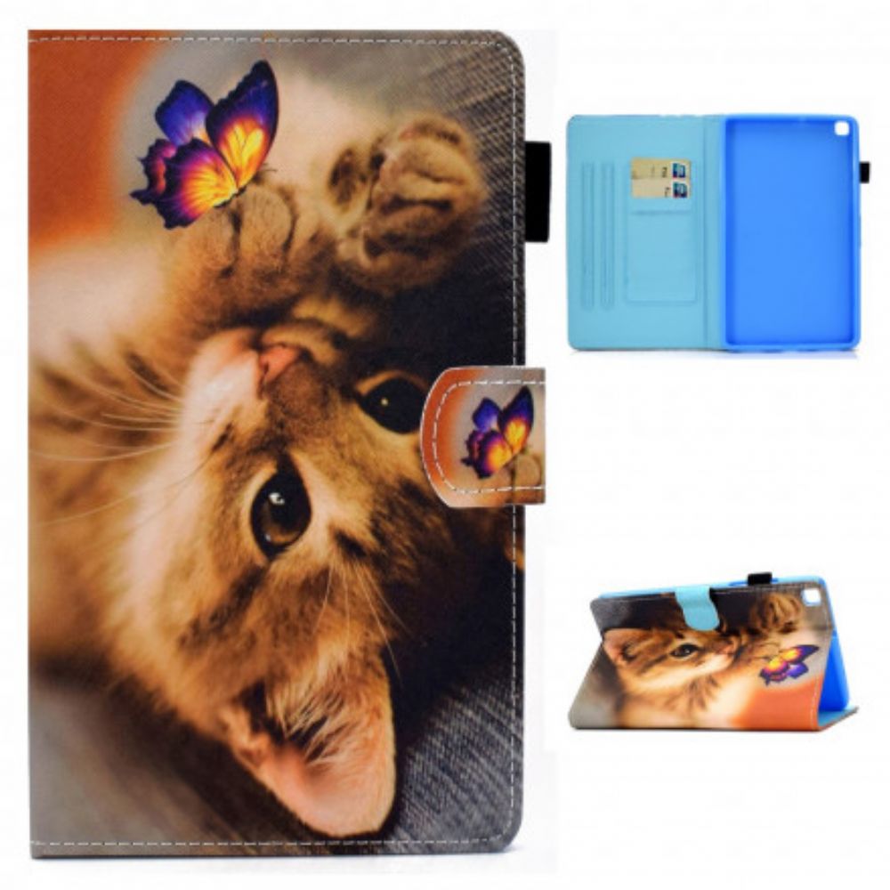 Folio-hoesje voor Samsung Galaxy Tab A7 Mijn Kitten En Vlinder