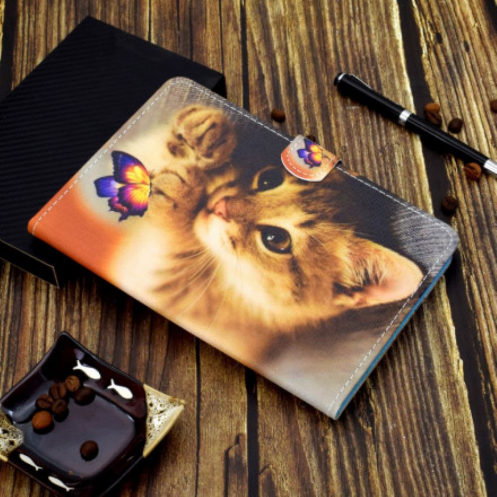 Folio-hoesje voor Samsung Galaxy Tab A7 Mijn Kitten En Vlinder