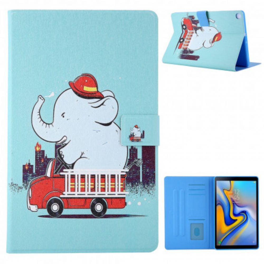 Folio-hoesje voor Samsung Galaxy Tab A7 Olifant Brandweerman