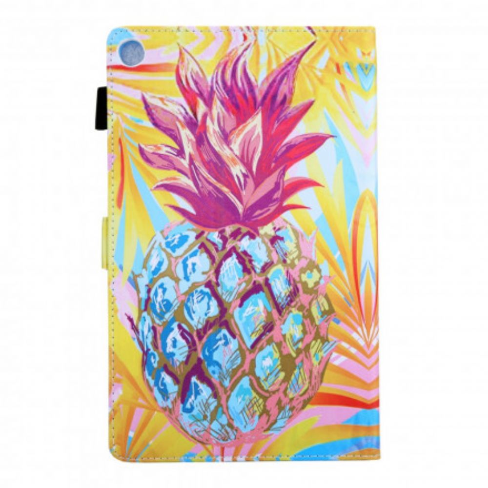 Folio-hoesje voor Samsung Galaxy Tab A7 Oranje Ananas