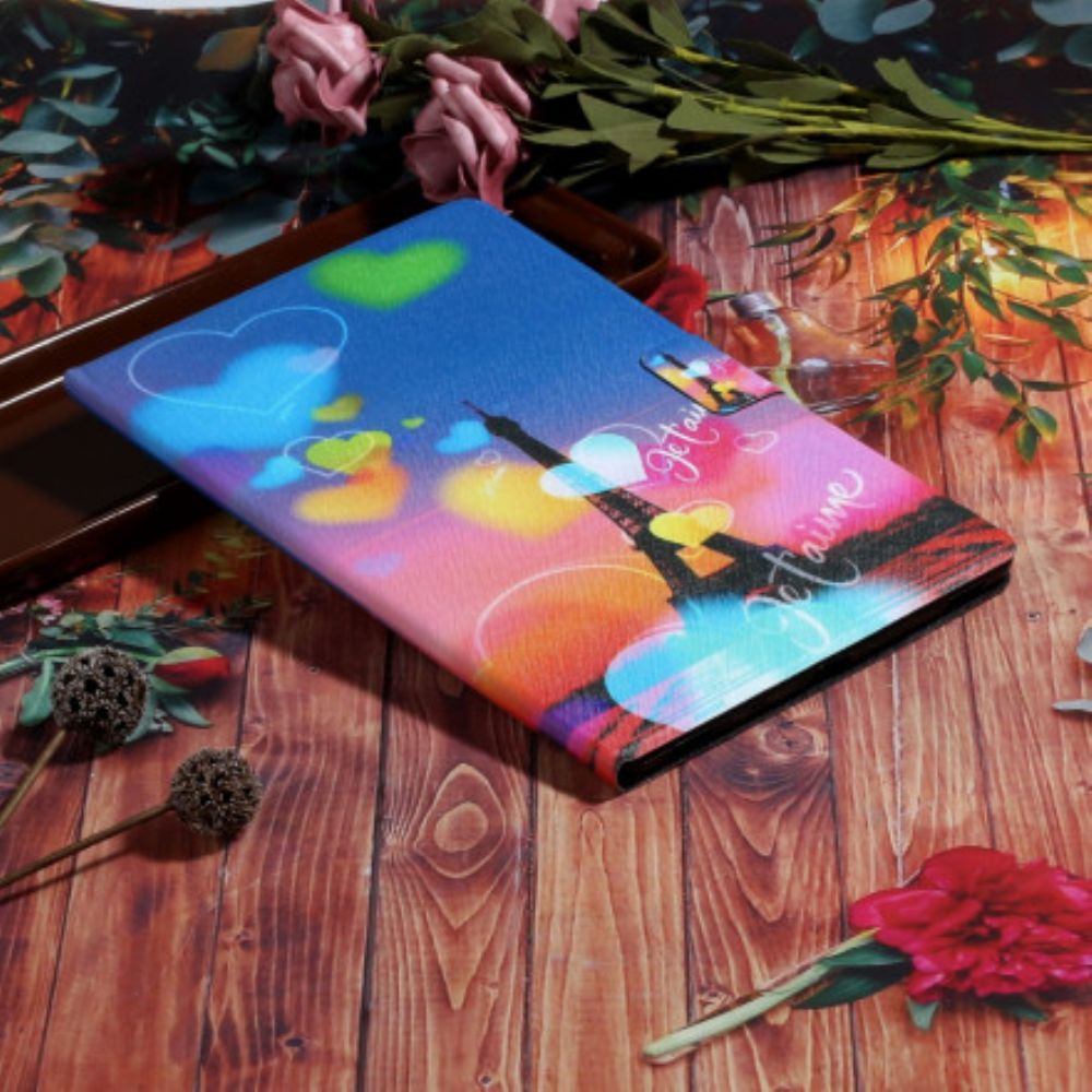 Folio-hoesje voor Samsung Galaxy Tab A7 Parijs Ik Hou Van Je