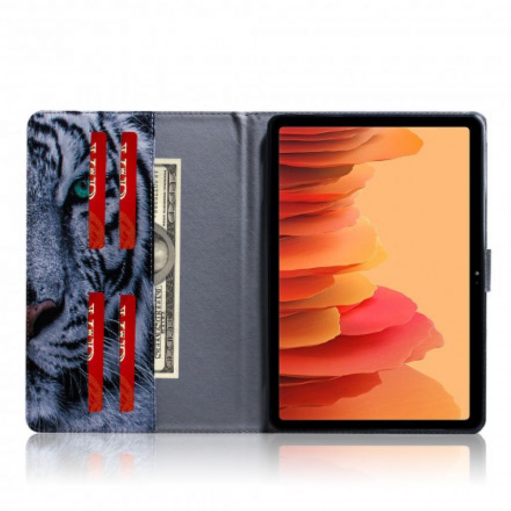 Folio-hoesje voor Samsung Galaxy Tab A7 Tijgerkop