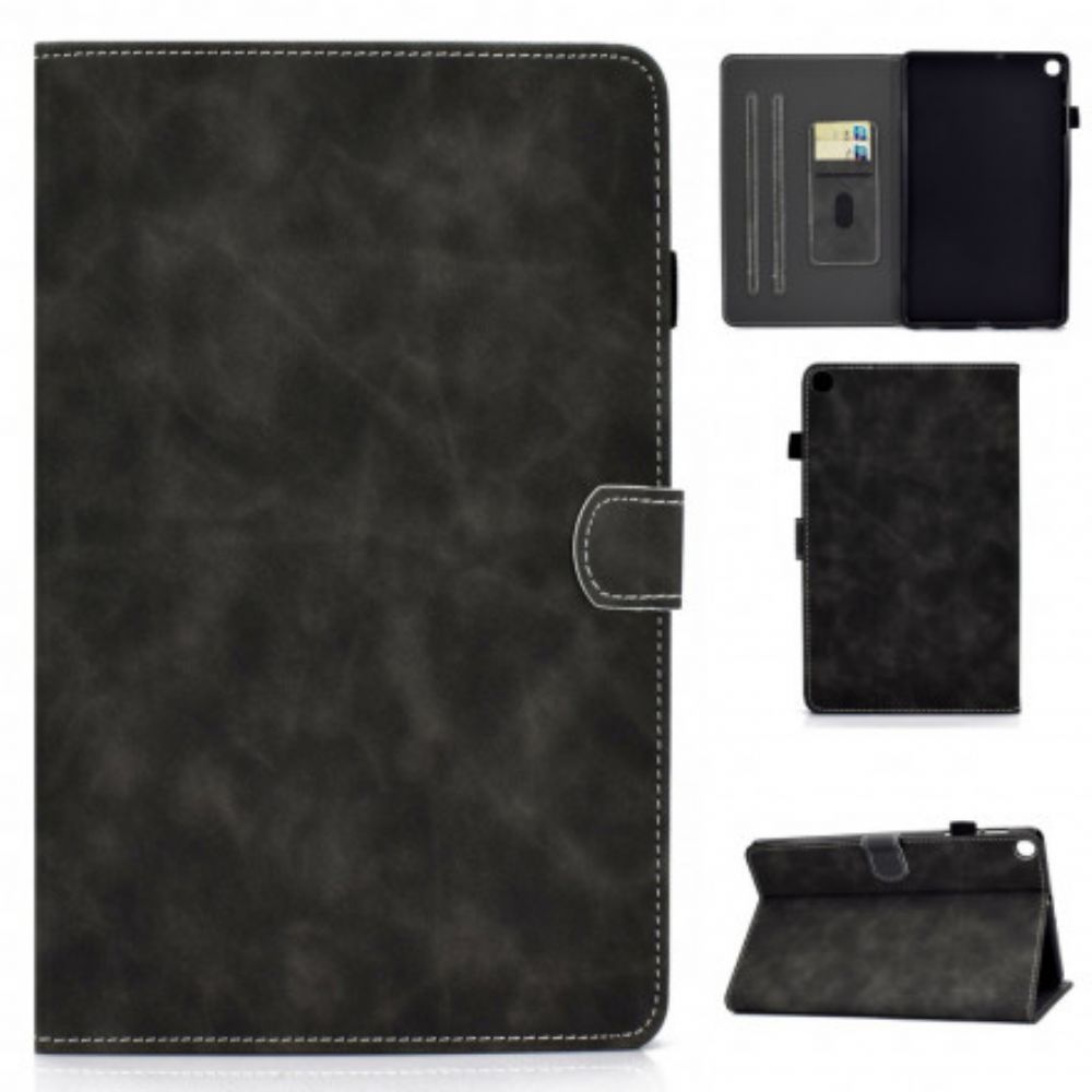 Folio-hoesje voor Samsung Galaxy Tab A7 Vintage Design Leereffect