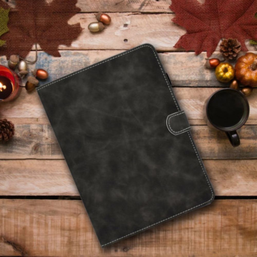 Folio-hoesje voor Samsung Galaxy Tab A7 Vintage Design Leereffect