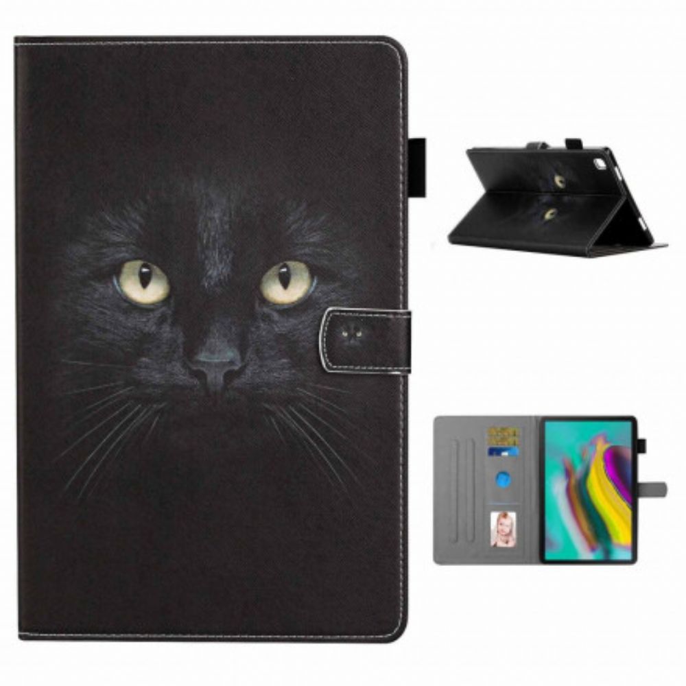 Folio-hoesje voor Samsung Galaxy Tab A7 Zwarte Kattenogen