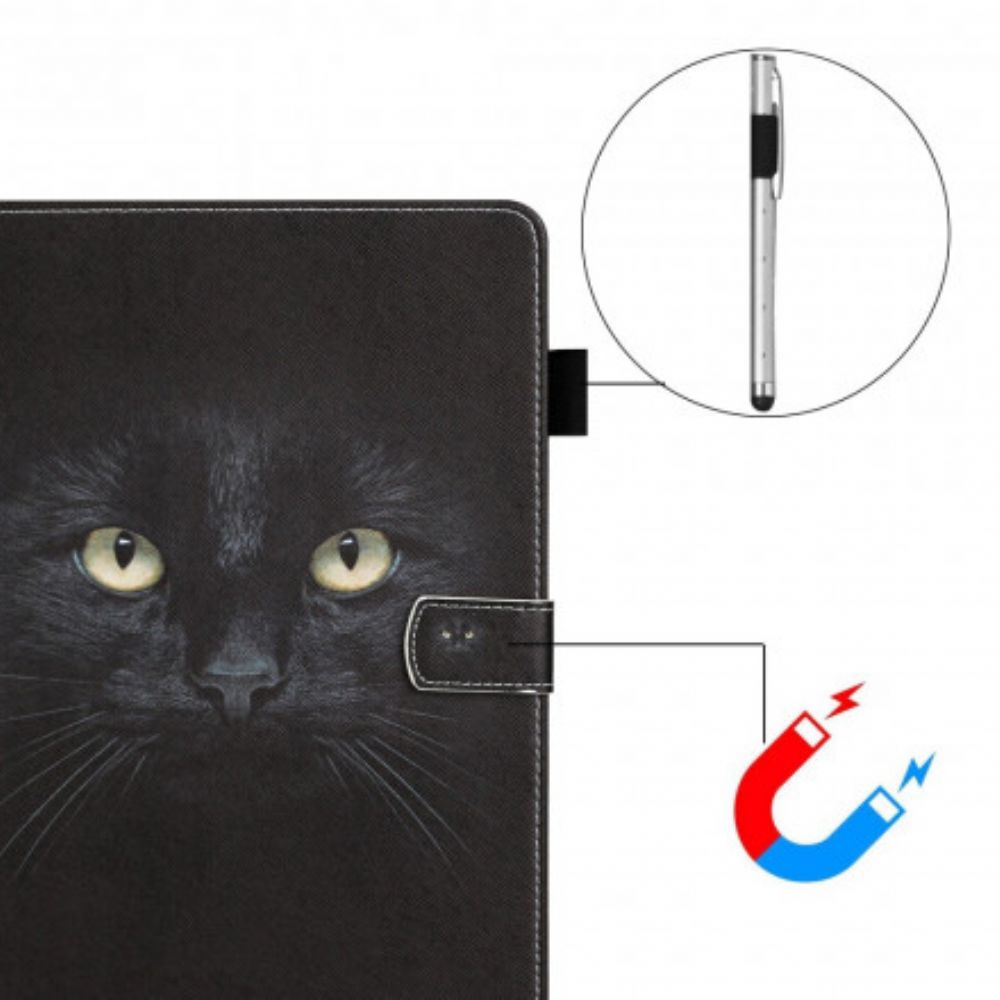 Folio-hoesje voor Samsung Galaxy Tab A7 Zwarte Kattenogen