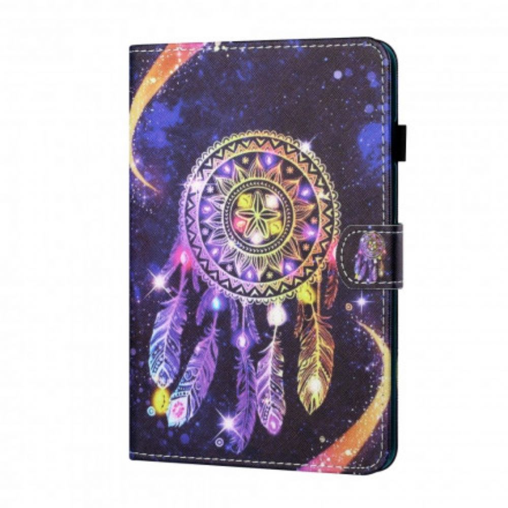 Leren Hoesje voor Samsung Galaxy Tab A7 Dromenvanger Kunst