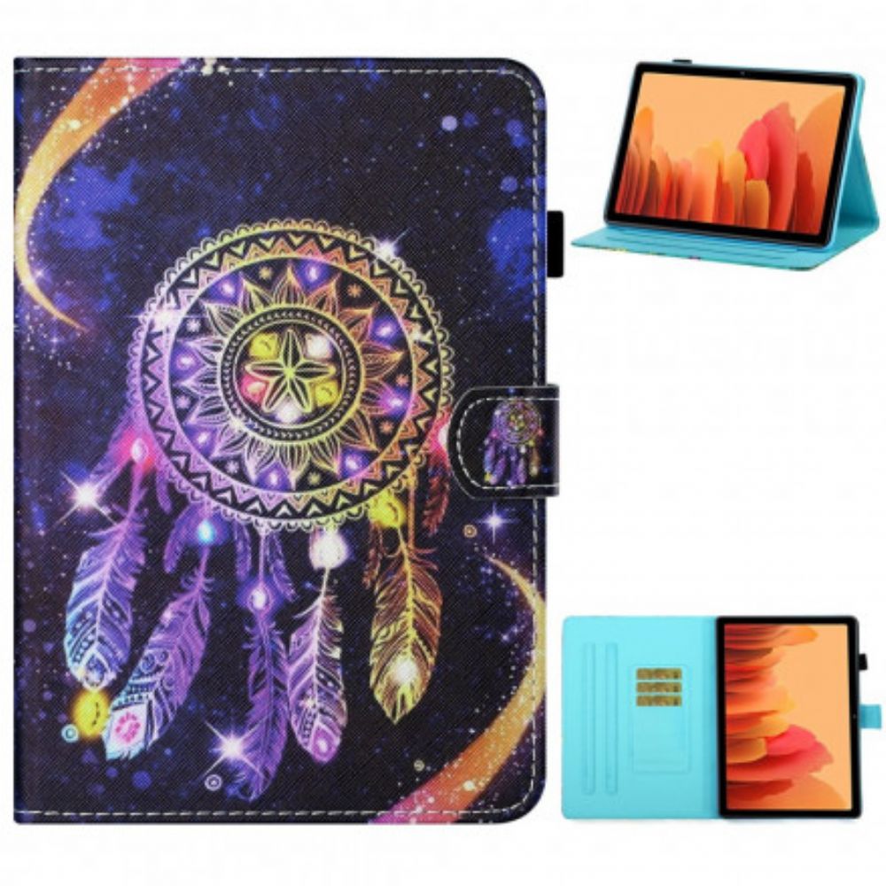 Leren Hoesje voor Samsung Galaxy Tab A7 Dromenvanger Kunst