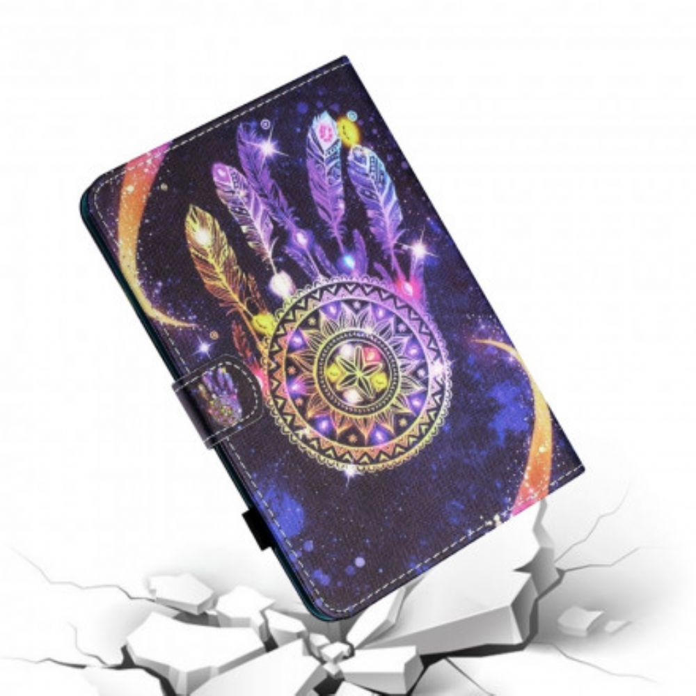 Leren Hoesje voor Samsung Galaxy Tab A7 Dromenvanger Kunst