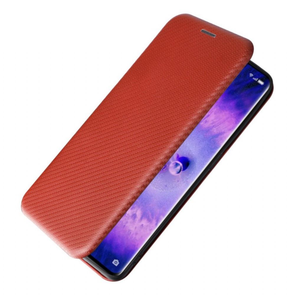 Bescherming Hoesje voor Oppo Find X5 Folio-hoesje Koolstofvezel