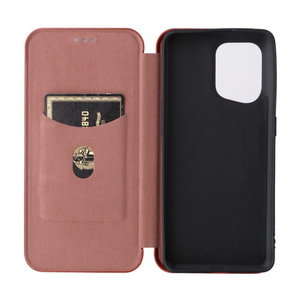 Bescherming Hoesje voor Oppo Find X5 Folio-hoesje Koolstofvezel