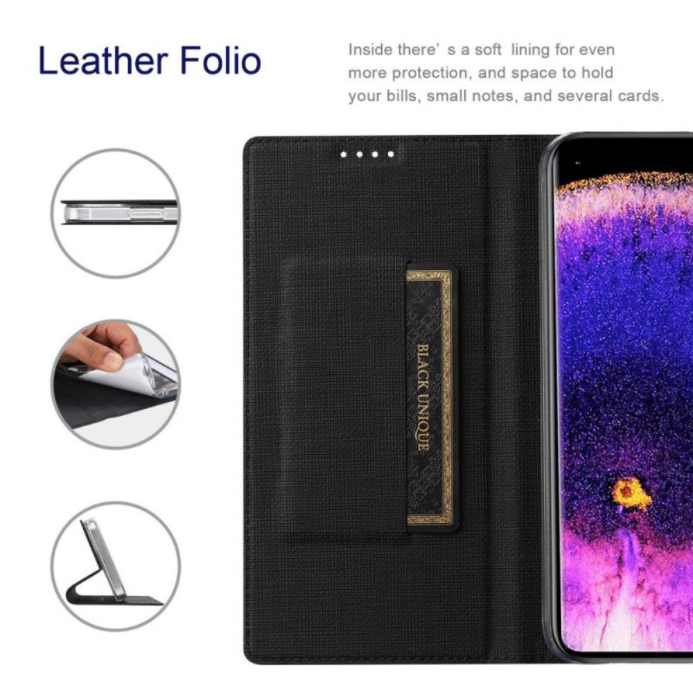 Bescherming Hoesje voor Oppo Find X5 Folio-hoesje Vili Stof Textuur