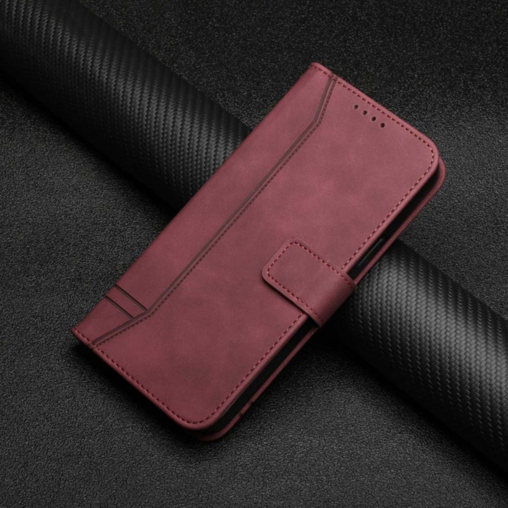 Folio-hoesje voor Oppo Find X5 Glimlach Met Lanyard