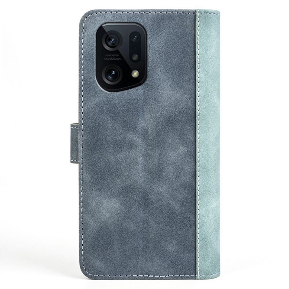 Folio-hoesje voor Oppo Find X5 Grafisch Patroon