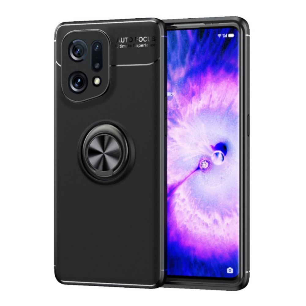 Hoesje voor Oppo Find X5 Draaiende Ring