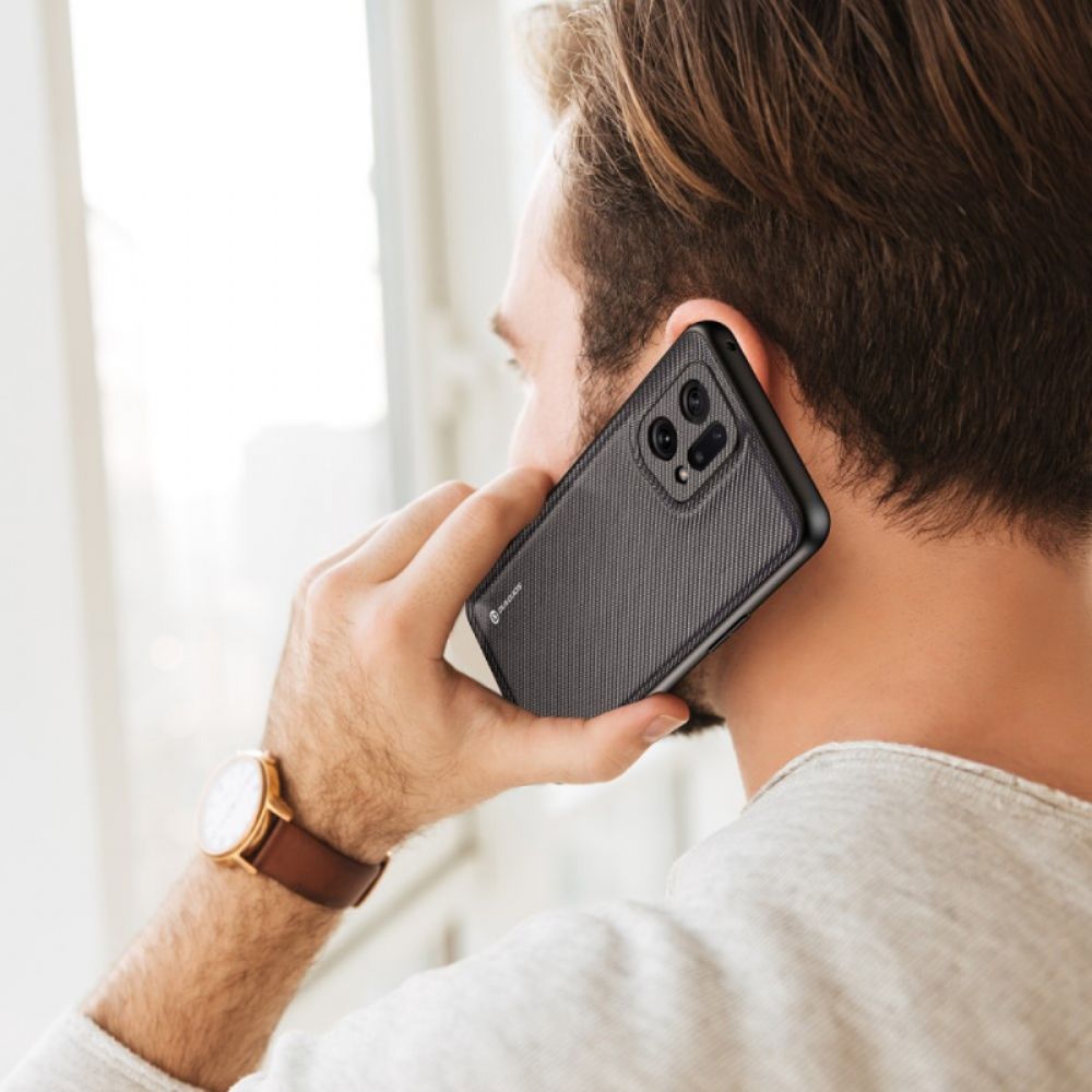 Hoesje voor Oppo Find X5 Dux Ducis Fino-serie Nylon