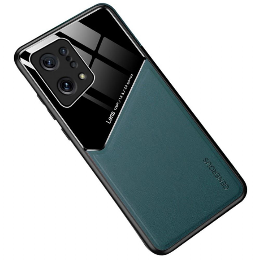 Hoesje voor Oppo Find X5 Premium Kunstleer