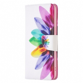 Leren Hoesje voor Oppo Find X5 Aquarel Bloem