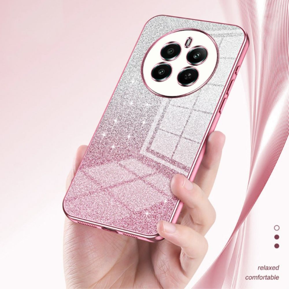 Cover Hoesje Realme 12 Plus 5g Telefoonhoesje Verloopglitter