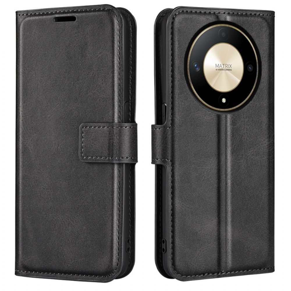 Bescherming Hoesje Honor X9b / Magic 6 Lite Lederen Stijl