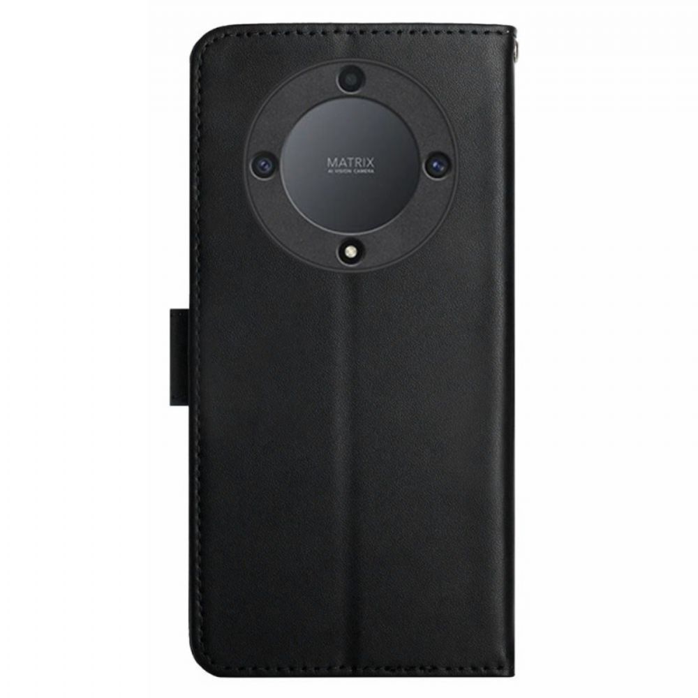 Flip Case Leren Honor X9b / Magic 6 Lite Nappaleer