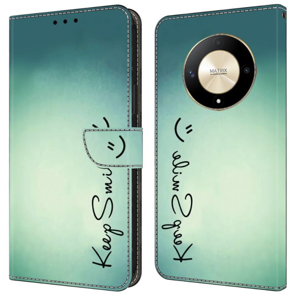 Folio-hoesje Honor X9b / Magic 6 Lite Blijf Lachen