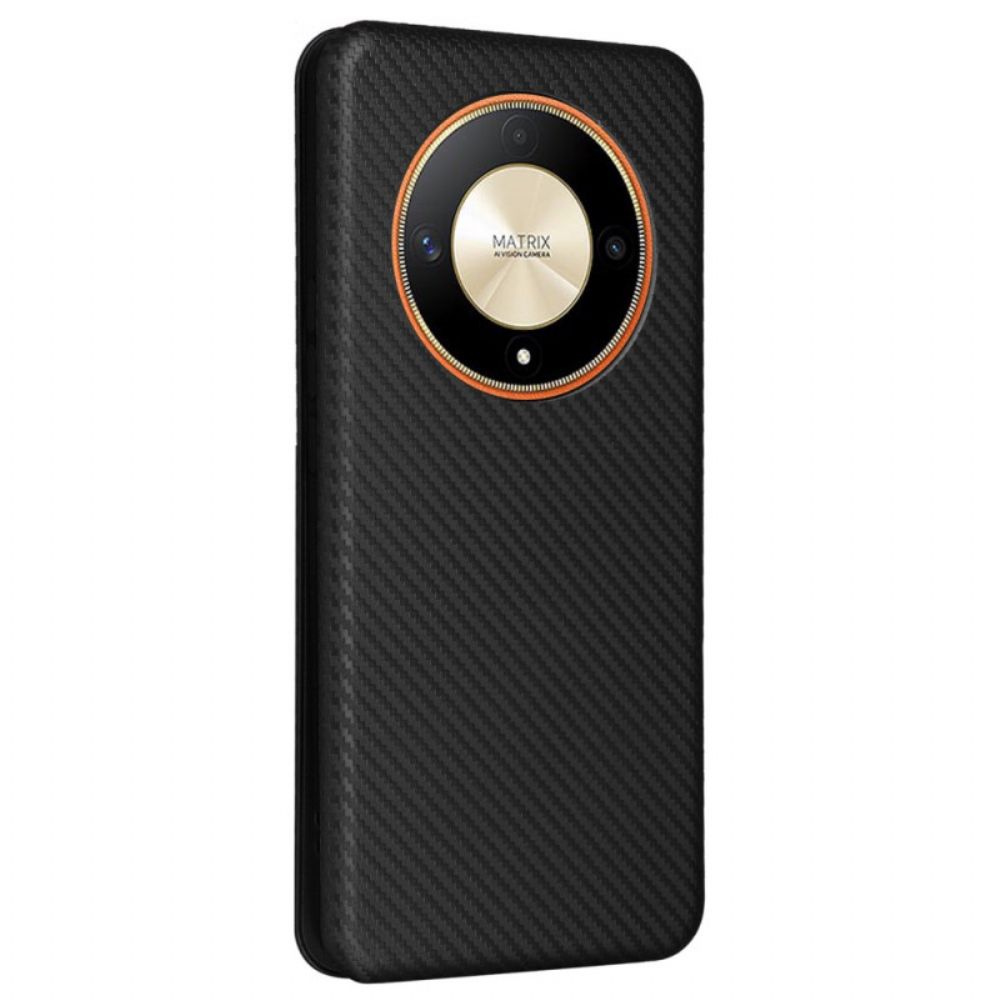 Folio-hoesje Honor X9b / Magic 6 Lite Koolstofvezel