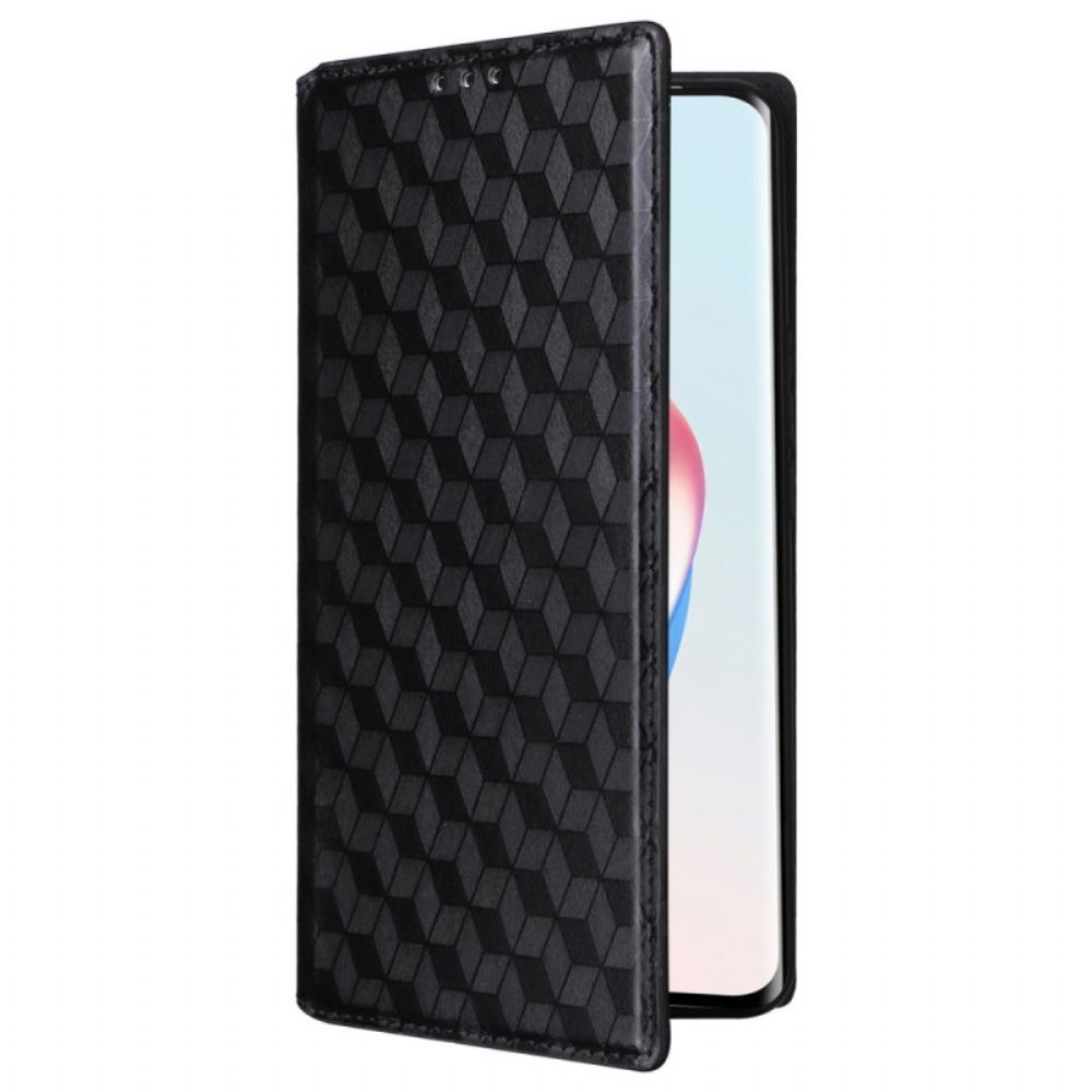 Folio-hoesje Honor X9b / Magic 6 Lite Telefoonhoesje 3d Diamanten