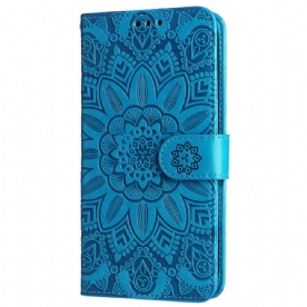 Folio-hoesje Honor X9b / Magic 6 Lite Telefoonhoesje Bloemenmandala Met Riem