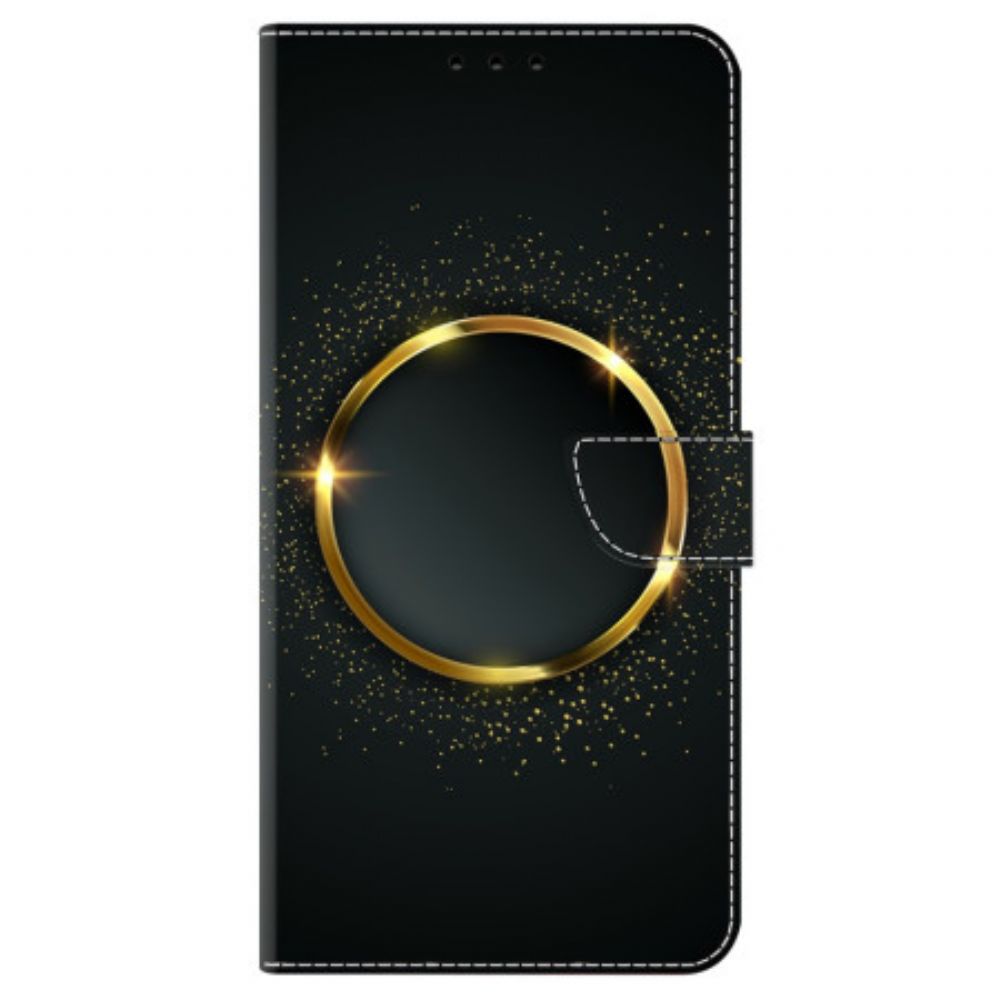 Folio-hoesje Honor X9b / Magic 6 Lite Telefoonhoesje Gouden Ring