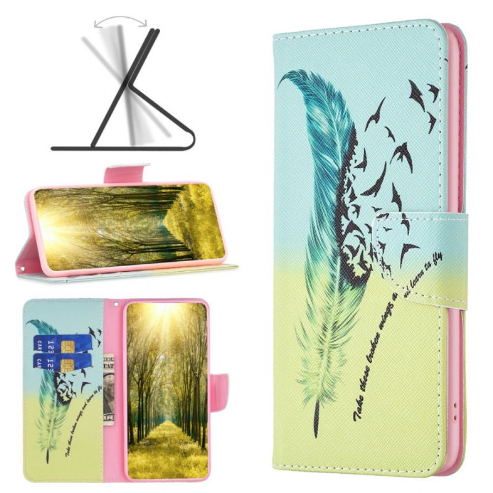 Folio-hoesje Honor X9b / Magic 6 Lite Telefoonhoesje Veren En Vogels