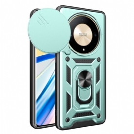 Hoesje Voor Honor X9b / Magic 6 Lite Verschuifbare Lensbescherming En Steunring