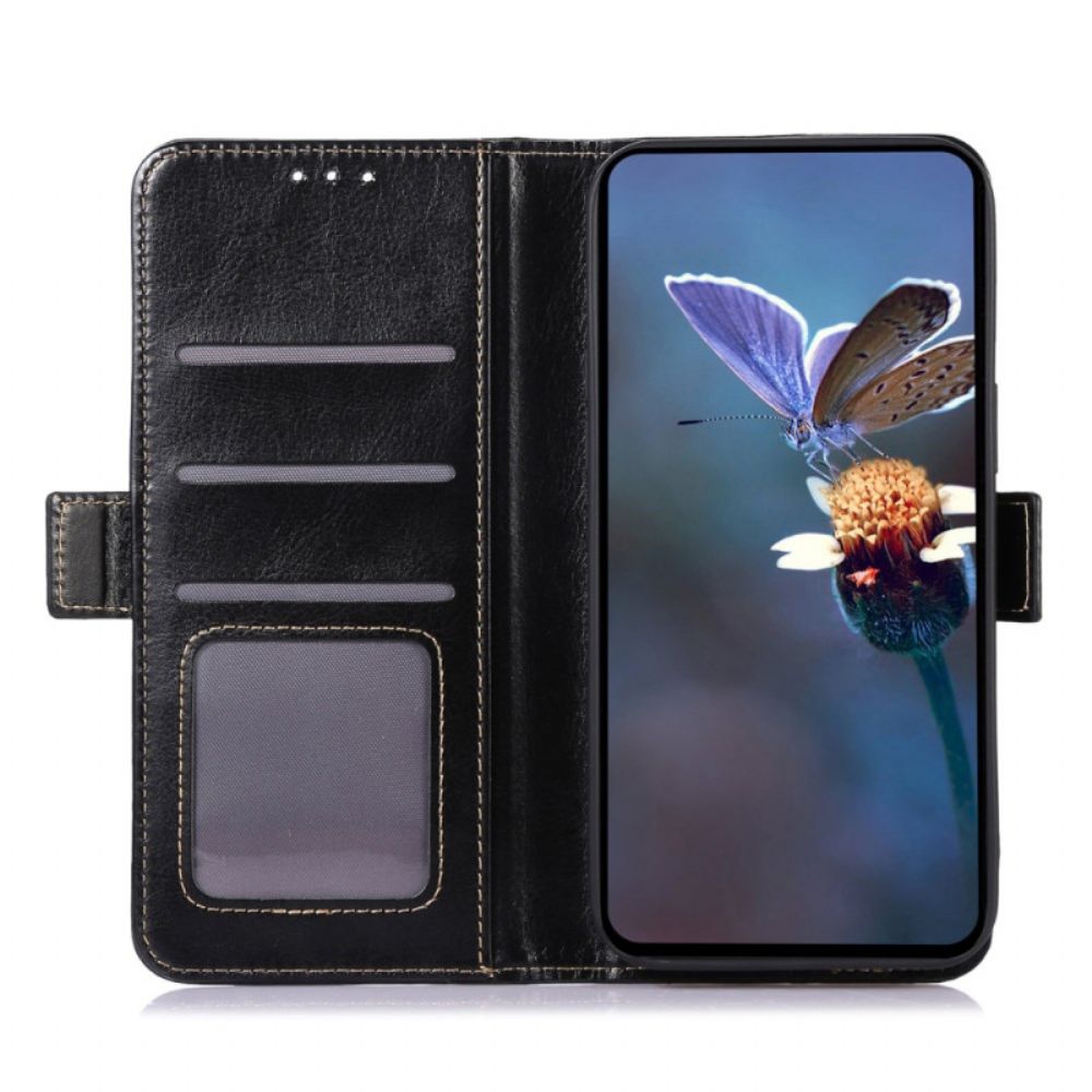 Leren Hoesje Honor X9b / Magic 6 Lite Abeel Bescherming Hoesje