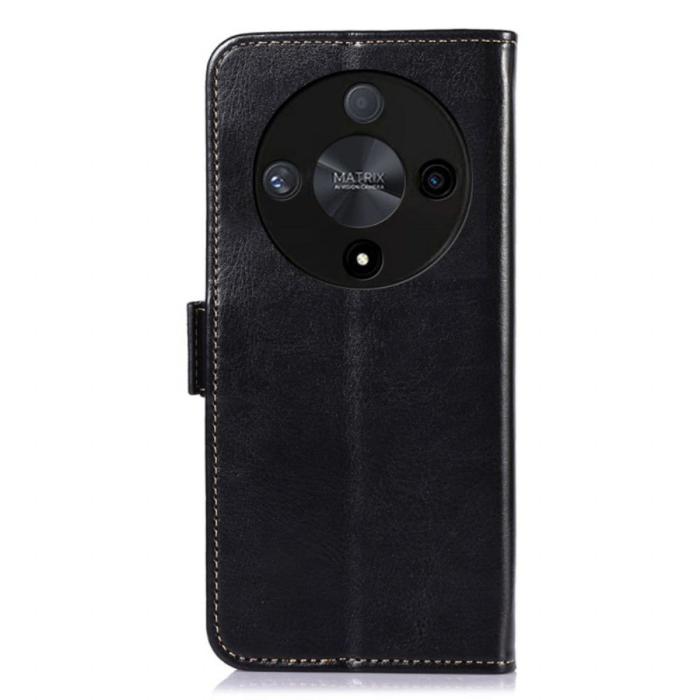 Leren Hoesje Honor X9b / Magic 6 Lite Abeel Bescherming Hoesje