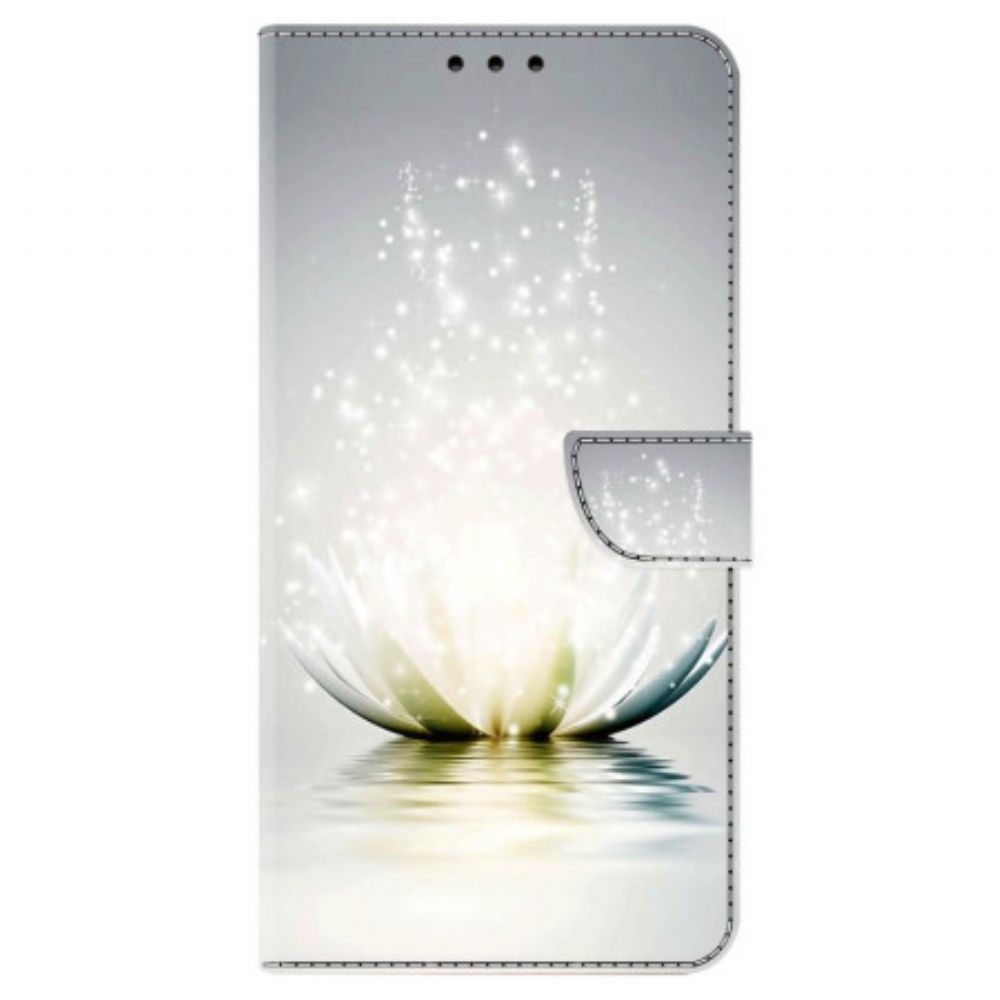 Leren Hoesje Honor X9b / Magic 6 Lite Lotus Bescherming Hoesje