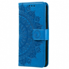 Leren Hoesje Honor X9b / Magic 6 Lite Mandala Zon Met Riem