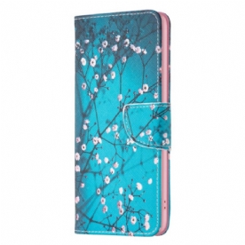 Leren Hoesje Honor X9b / Magic 6 Lite Pruimenbloesems Bescherming Hoesje