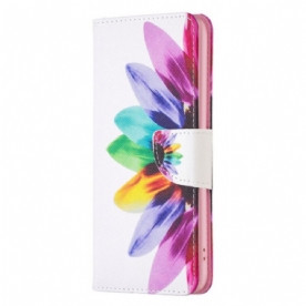 Leren Hoesje Voor Honor X9b / Magic 6 Lite Bloemenaquarel